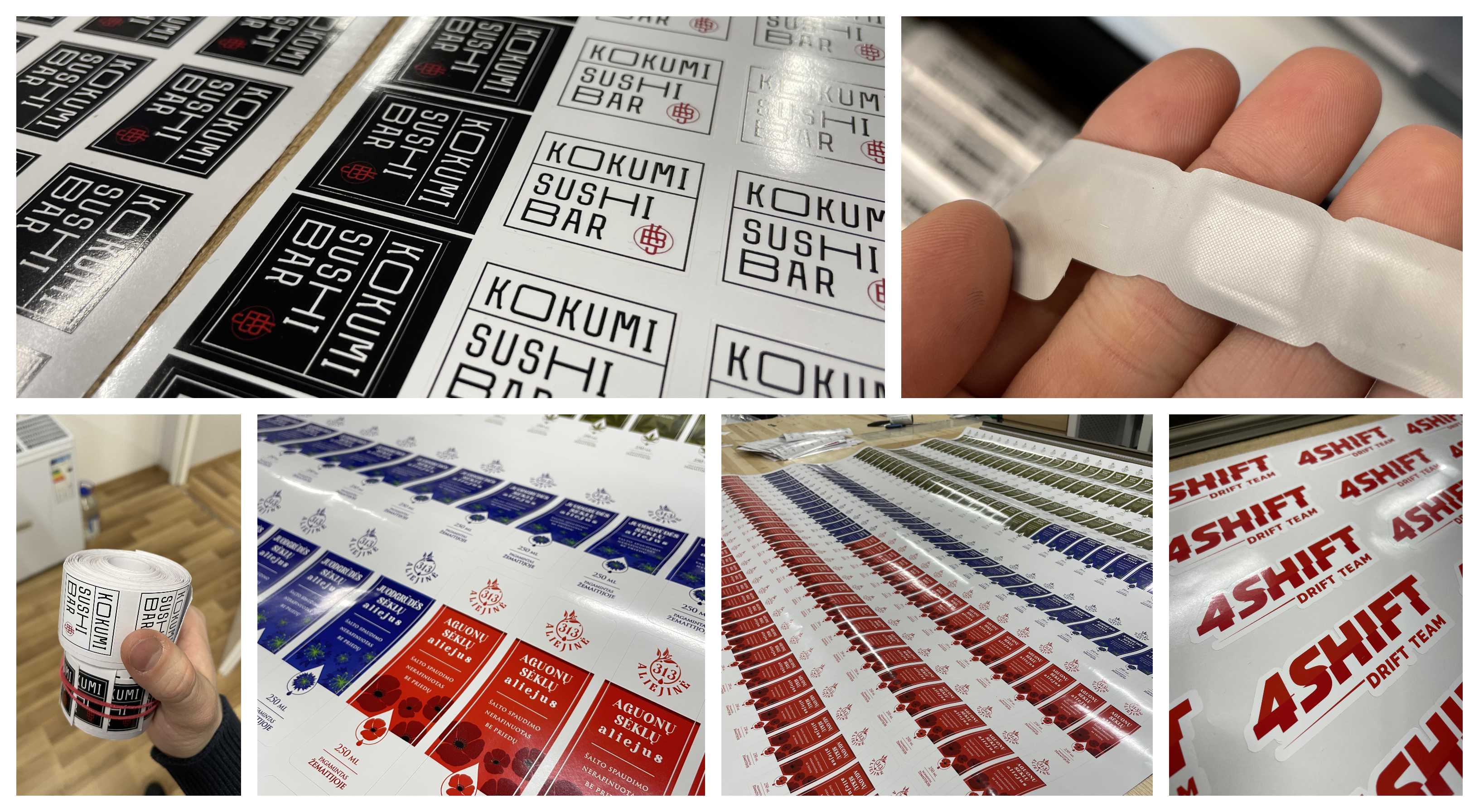 Sticker, label printing